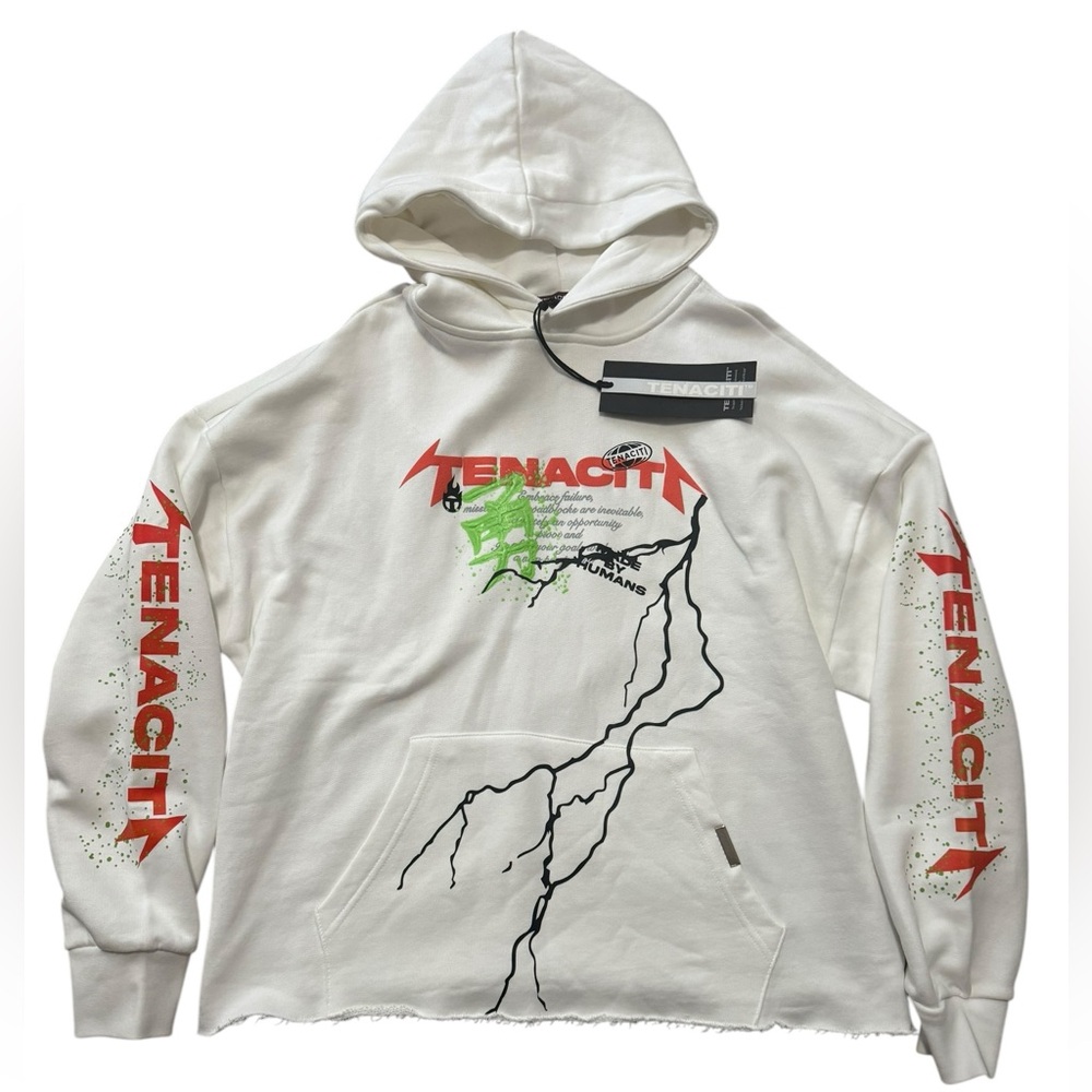 NWT Tenaciti Studios Dead Stock Puff Print Graphic Hoodie